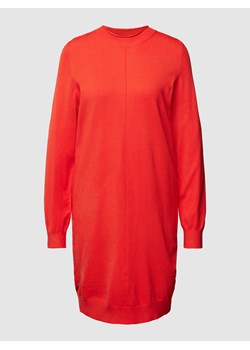 Sukienka z dzianiny o długości do kolan z okrągłym dekoltem ze sklepu Peek&Cloppenburg  w kategorii Sukienki - zdjęcie 166025891