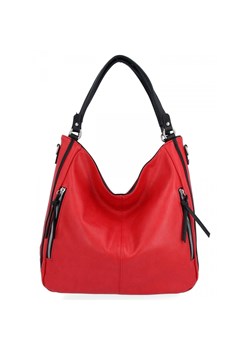 Uniwersalna Torebka Damska XL Na Co Dzień firmy Hernan HB0379 Czerwona ze sklepu PaniTorbalska w kategorii Torby Shopper bag - zdjęcie 166030913