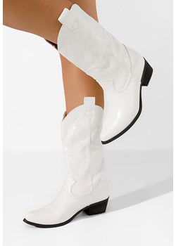 Białe kozaki kowbojki damskie Kiara ze sklepu Zapatos w kategorii Botki - zdjęcie 166031510