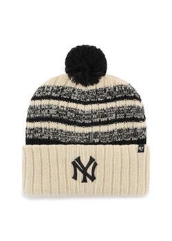 47 brand czapka MLB New York Yankees kolor beżowy ze sklepu ANSWEAR.com w kategorii Czapki zimowe męskie - zdjęcie 166031554