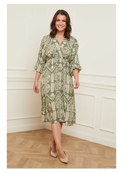 Curvy Lady Sukienka w kolorze oliwkowo-beżowym ze sklepu Limango Polska w kategorii Sukienki - zdjęcie 166037031