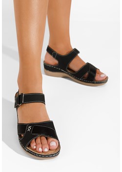 Czarne sandały damskie Anina ze sklepu Zapatos w kategorii Sandały damskie - zdjęcie 166040240