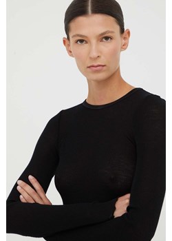 Samsoe Samsoe sweter wełniany DOUDO damski kolor czarny lekki F00013571 ze sklepu PRM w kategorii Swetry damskie - zdjęcie 166042421