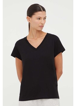 Samsoe Samsoe t-shirt bawełniany SOLLY kolor czarny F00012028 ze sklepu PRM w kategorii Bluzki damskie - zdjęcie 166042481