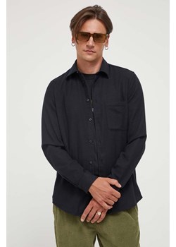 Samsoe Samsoe koszula bawełniana Liam męska kolor czarny regular z kołnierzykiem klasycznym M20400058 ze sklepu PRM w kategorii Koszule męskie - zdjęcie 166042741