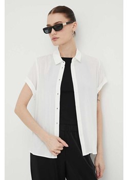 Samsoe Samsoe koszula MAJAN damska kolor biały regular z kołnierzykiem klasycznym F19123672 ze sklepu PRM w kategorii Koszule damskie - zdjęcie 166042761