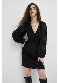 Samsoe Samsoe sukienka kolor czarny mini prosta ze sklepu PRM w kategorii Sukienki - zdjęcie 166042771