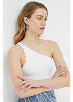 Samsoe Samsoe top damski kolor biały ze sklepu PRM w kategorii Bluzki damskie - zdjęcie 166042781
