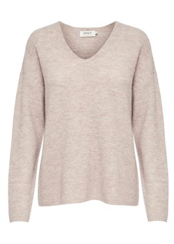 ONLY Sweter &quot;Camilla&quot; w kolorze beżowym ze sklepu Limango Polska w kategorii Swetry damskie - zdjęcie 166044560