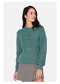 ASSUILI Sweter w kolorze zielonym ze sklepu Limango Polska w kategorii Swetry damskie - zdjęcie 166044761