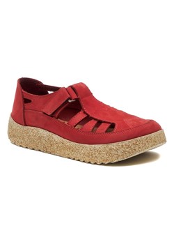 Comfortfusse Skórzane slippersy w kolorze czerwonym ze sklepu Limango Polska w kategorii Półbuty damskie - zdjęcie 166045281