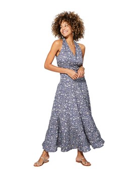 Aller Simplement Sukienka w kolorze niebiesko-szarym ze sklepu Limango Polska w kategorii Sukienki - zdjęcie 166046143