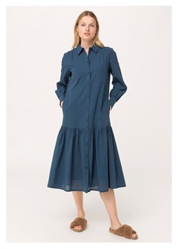 Hessnatur Sukienka w kolorze niebieskim ze sklepu Limango Polska w kategorii Sukienki - zdjęcie 166046604