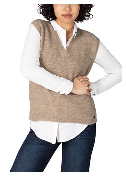 Timezone Sweter w kolorze beżowym ze sklepu Limango Polska w kategorii Kamizelki damskie - zdjęcie 166049024