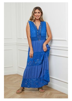 Plus Size Company Sukienka w kolorze niebieskim ze sklepu Limango Polska w kategorii Sukienki - zdjęcie 166049700