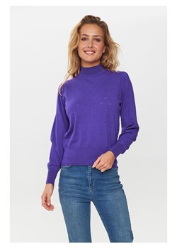 NÜMPH Sweter &quot;Nuedna&quot; w kolorze fioletowym ze sklepu Limango Polska w kategorii Swetry damskie - zdjęcie 166050640