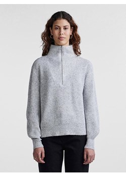 Pieces Sweter w kolorze szarym ze sklepu Limango Polska w kategorii Swetry damskie - zdjęcie 166052773