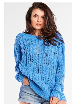 Awama Sweter w kolorze niebieskim ze sklepu Limango Polska w kategorii Swetry damskie - zdjęcie 166056912
