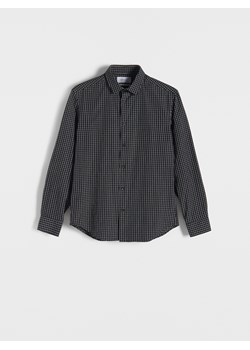 Reserved - Koszula regular fit w kratę - czarny ze sklepu Reserved w kategorii Koszule męskie - zdjęcie 166059891