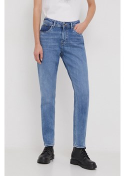 Pepe Jeans jeansy damskie kolor niebieski ze sklepu ANSWEAR.com w kategorii Jeansy damskie - zdjęcie 166070734