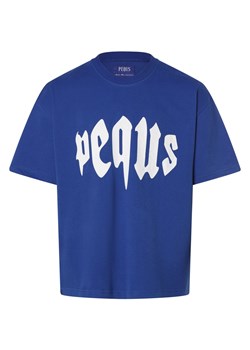 PEQUS T-shirt męski Mężczyźni Bawełna niebieski nadruk ze sklepu vangraaf w kategorii T-shirty męskie - zdjęcie 166072524