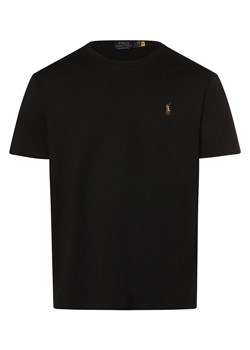 Polo Ralph Lauren T-shirt męski Mężczyźni Bawełna czarny jednolity ze sklepu vangraaf w kategorii T-shirty męskie - zdjęcie 166085102