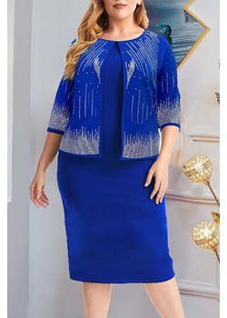 Sukienka JEROMALA BLUE ze sklepu Ivet Shop w kategorii Sukienki - zdjęcie 166085290