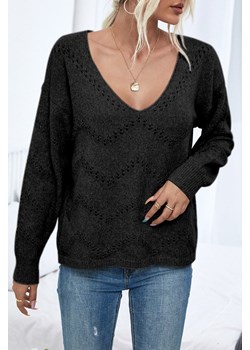 Sweter RALINESA BLACK ze sklepu Ivet Shop w kategorii Swetry damskie - zdjęcie 166085302