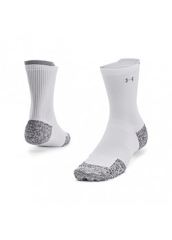 Skarpetki do biegania uniseks Under Armour UA AD Run Cushion 1pk Mid - białe ze sklepu Sportstylestory.com w kategorii Skarpetki damskie - zdjęcie 166086312