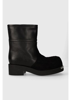 MM6 Maison Margiela buty skórzane Ankle Boot męskie kolor czarny S66WU0109 ze sklepu PRM w kategorii Buty zimowe męskie - zdjęcie 166086880