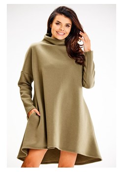 Awama Sukienka w kolorze khaki ze sklepu Limango Polska w kategorii Sukienki - zdjęcie 166090903