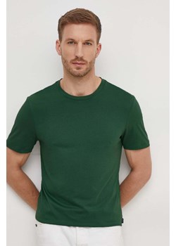 BOSS t-shirt bawełniany kolor zielony 50468395 ze sklepu ANSWEAR.com w kategorii T-shirty męskie - zdjęcie 166092862