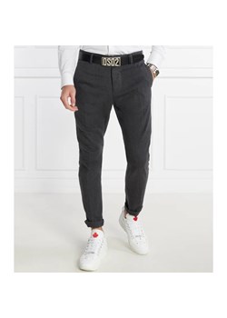 Dsquared2 Wełniane Spodnie Flannel Sexy Chino Pant | Slim Fit ze sklepu Gomez Fashion Store w kategorii Spodnie męskie - zdjęcie 166109813