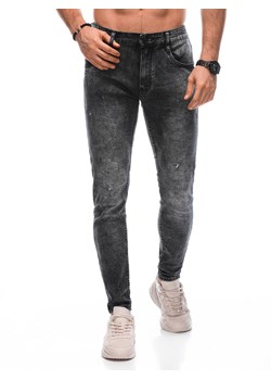 Spodnie męskie jeansowe 1438P - czarne ze sklepu Edoti w kategorii Jeansy męskie - zdjęcie 166110040
