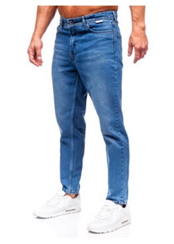Niebieskie spodnie jeansowe męskie regular fit Denley GT22 ze sklepu Denley w kategorii Jeansy męskie - zdjęcie 166112482