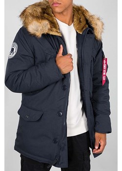 Alpha Industries kurtka Polar Jacket męska kolor granatowy zimowa 123144.07 ze sklepu ANSWEAR.com w kategorii Kurtki męskie - zdjęcie 166113700