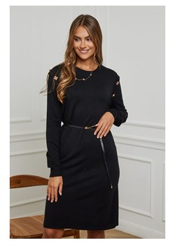 Soft Cashmere Sukienka dzianinowa w kolorze czarnym ze sklepu Limango Polska w kategorii Sukienki - zdjęcie 166122603