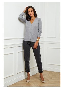 Soft Cashmere Kardigan w kolorze szarym ze sklepu Limango Polska w kategorii Swetry damskie - zdjęcie 166124310