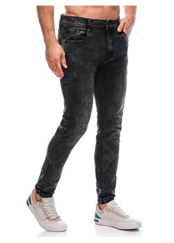 Spodnie męskie jeansowe 1436P - czarne ze sklepu Edoti w kategorii Jeansy męskie - zdjęcie 166125012