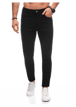 Spodnie męskie jeansowe 1454P - czarne ze sklepu Edoti w kategorii Spodnie męskie - zdjęcie 166125020
