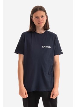 Kangol t-shirt bawełniany Heritage Basic kolor granatowy z nadrukiem KLHB003-OFFWHITE ze sklepu ANSWEAR.com w kategorii T-shirty męskie - zdjęcie 166127154
