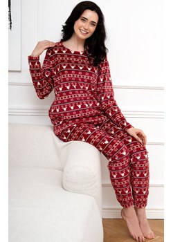 Świąteczna piżama damska bordowa Islandia, Kolor bordowy-wzór, Rozmiar S, Italian Fashion ze sklepu Intymna w kategorii Piżamy damskie - zdjęcie 166139190