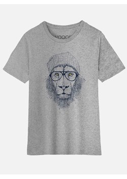 WOOOP Koszulka &quot;Cool Lion&quot; w kolorze szarym ze sklepu Limango Polska w kategorii T-shirty chłopięce - zdjęcie 166142340