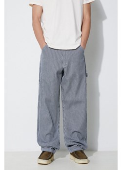 Stan Ray spodnie bawełniane kolor niebieski proste ze sklepu PRM w kategorii Spodnie męskie - zdjęcie 166148432