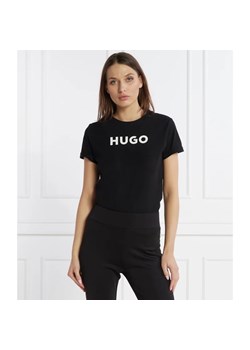 HUGO T-shirt | Slim Fit ze sklepu Gomez Fashion Store w kategorii Bluzki damskie - zdjęcie 166148594