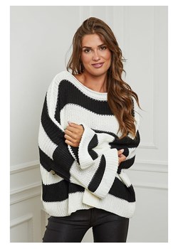 Plume Sweter &quot;Myriam&quot; w kolorze czarno-białym ze sklepu Limango Polska w kategorii Swetry damskie - zdjęcie 166150304