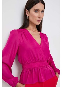 Morgan bluzka damska kolor różowy gładka ze sklepu ANSWEAR.com w kategorii Bluzki damskie - zdjęcie 166151631