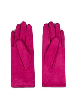 Damskie rękawiczki z kokardką różowe ze sklepu WITTCHEN w kategorii Rękawiczki damskie - zdjęcie 166152380