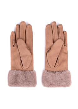 Damskie rękawiczki ze sztucznym futerkiem ze sklepu WITTCHEN w kategorii Rękawiczki damskie - zdjęcie 166152403