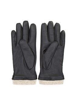 Męskie rękawiczki skórzane ocieplane klasyczne czarne ze sklepu WITTCHEN w kategorii Rękawiczki męskie - zdjęcie 166156103